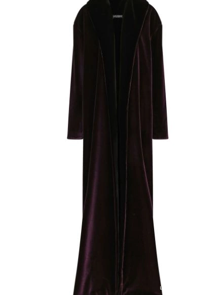 & long KIM DOLCE&GABBANA Women Gabbana coat Dolce velvet 0504